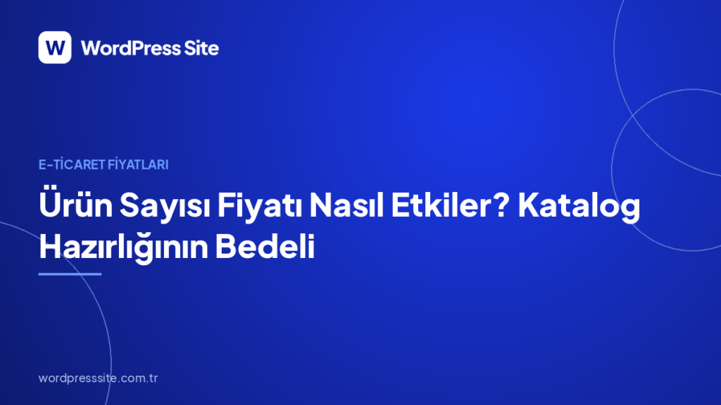 Ürün Sayısı Fiyatı Nasıl Etkiler? Katalog Hazırlığının Bedeli